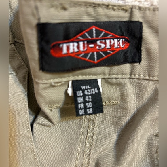 Tru-Spec 24/7 Ascent Pants 2 Pair Khaki Brown Men’s Size 42/34 Work Camping Hike - Picture 5 of 15